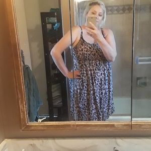 Torrid size 0 large xl leopard dress